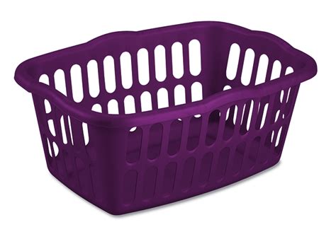 purple washing basket